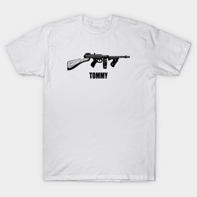 Tommy Gun T-Shirt by andrea-balza